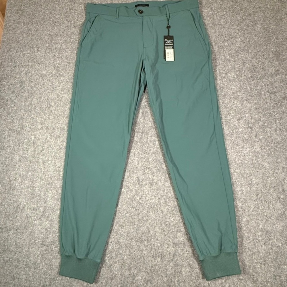 Greyson Clothiers Mens Montauk Jogger Forest Green Performance Golf Size 36 NWT